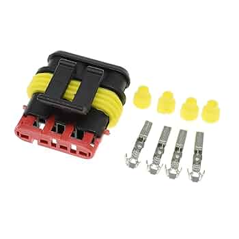クラークBoW缶×15 Amazon.com: Yige Store 1/5/20sets 4 Pin Tyco AMP Male Female